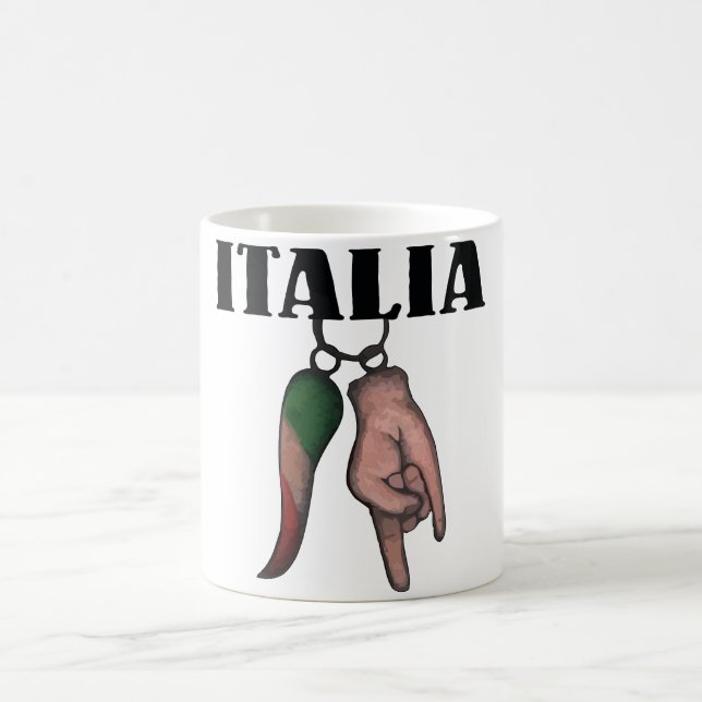 ITALIENSK HORNKAFFEKOPP, MUGG MED DET ONDA ÖGAT, (Center)