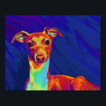 italiensk hundvalp poster<br><div class="desc">en levande italiansk hundvalp på ljusa färger</div>