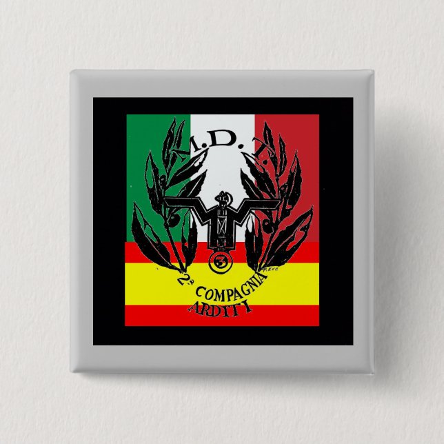 Italiensk inbördeskrig för volontärgruppspanjor knapp (Framsida)