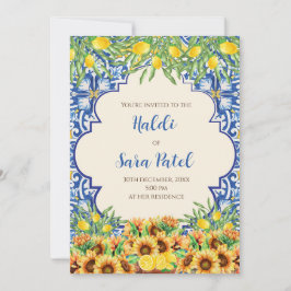 Italiensk inredning & digitala Haldi-inbjudningar Inbjudningar