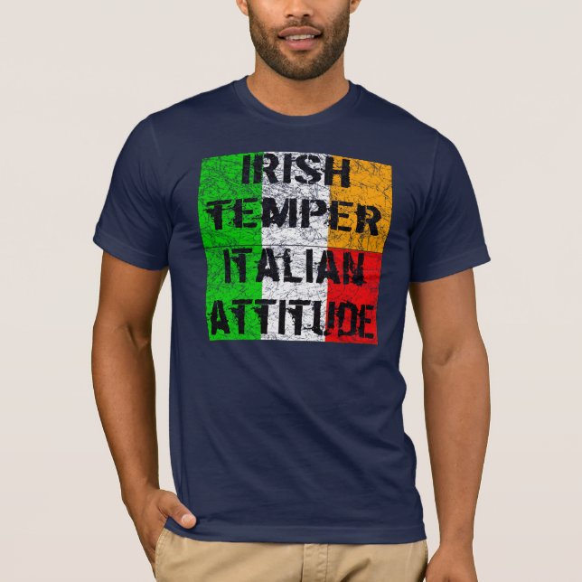 Italiensk inställningT-tröja för irländskt humör T Shirt (Framsida)