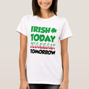 Italiensk irländare i dag i morgon t-shirt