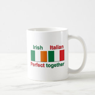 Italiensk irländare - perfekt tillsammans! kaffemugg