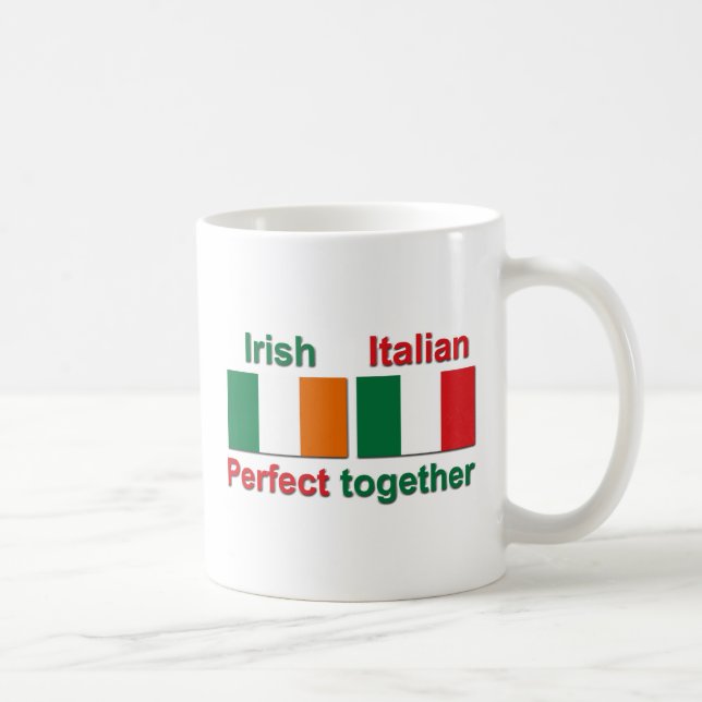 Italiensk irländare - perfekt tillsammans! kaffemugg (Höger)