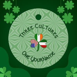 Italiensk irländsk amerikansk Shamrock-Personlig Gåvor Etiketter