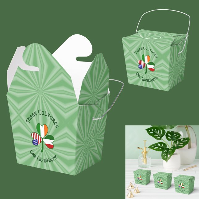 Italiensk irländsk amerikansk Shamrock-Personlig Presentaskar (Skapare uppladdad)