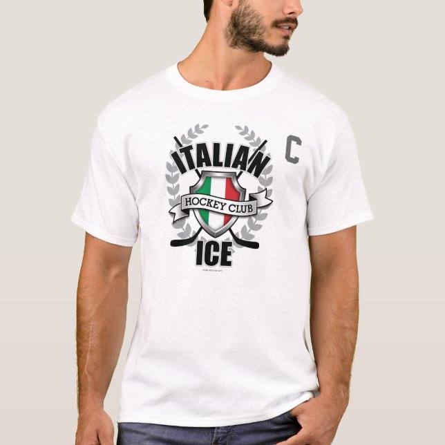 Italiensk is (namn & numrerar på baksida), tee shirt (Framsida)
