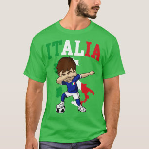 Italiensk isockerpojke Italien Flagga Karta T Shirt