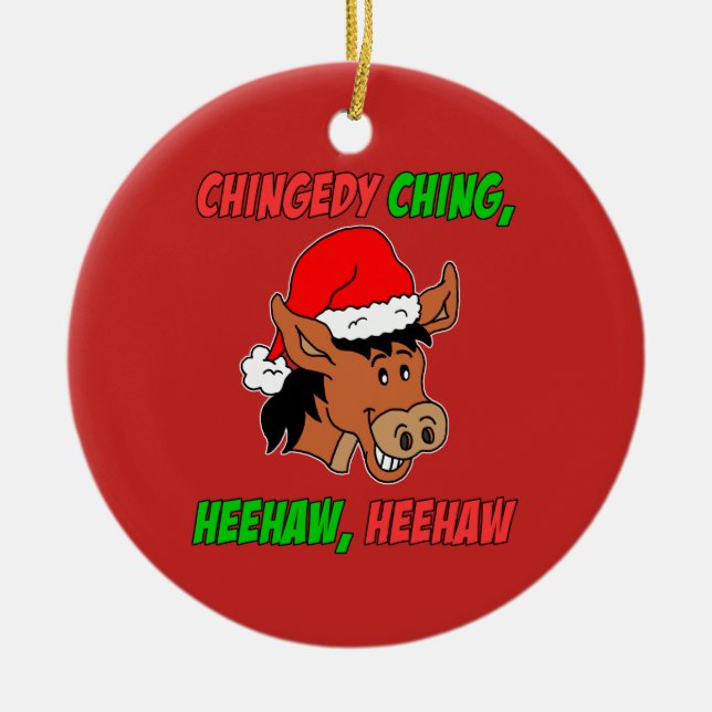 Italiensk julåsna julgransprydnad keramik (Framsidan)