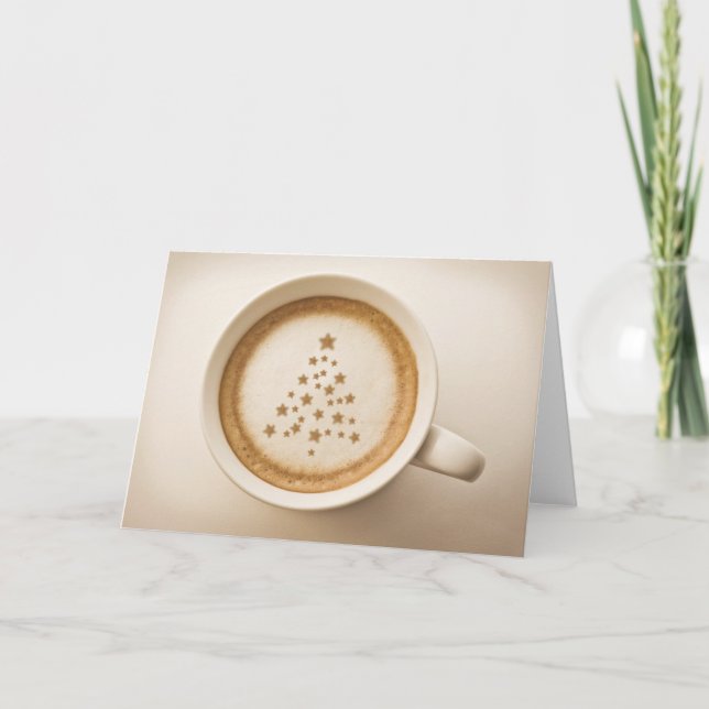 Italiensk julkaffe helgkort (Framsida)