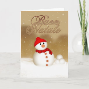 Italiensk julkort - Buon Natale e Felice Anno Helgkort