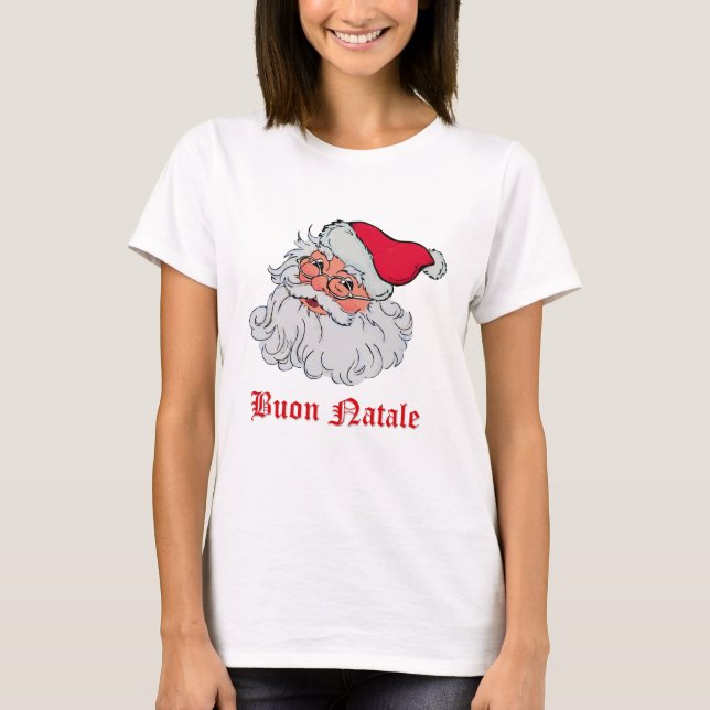 Italiensk jultomten #2 tee shirt (Framsida)