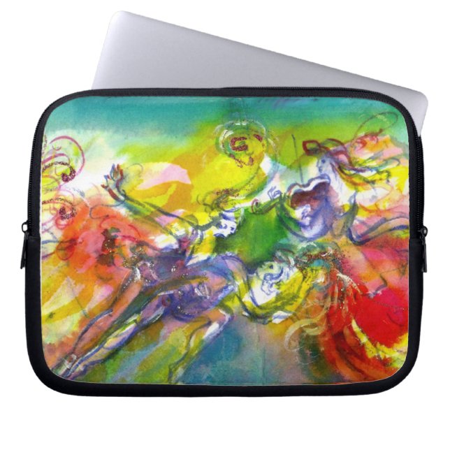 ITALIENSK KARNEVAL/dans, musik, teater Laptop Sleeve (Framsidan)