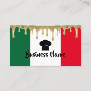Italiensk kock för Pizzapastarestaurang Visitkort