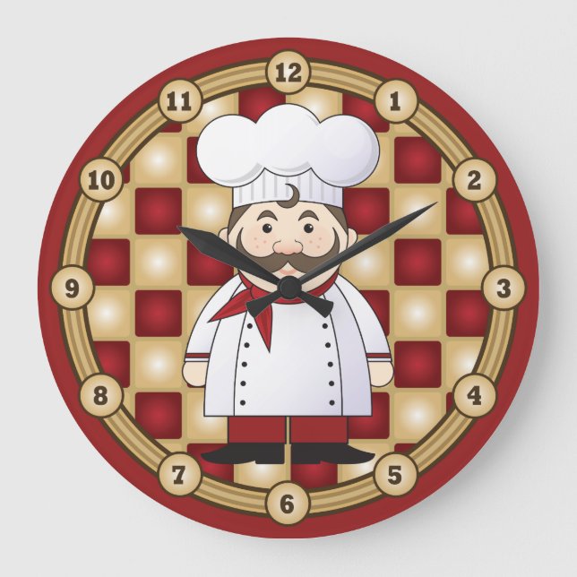 Italiensk kock stor klocka (Framsida)