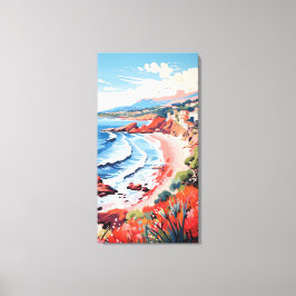 Italiensk kustby Canvas väggkonst