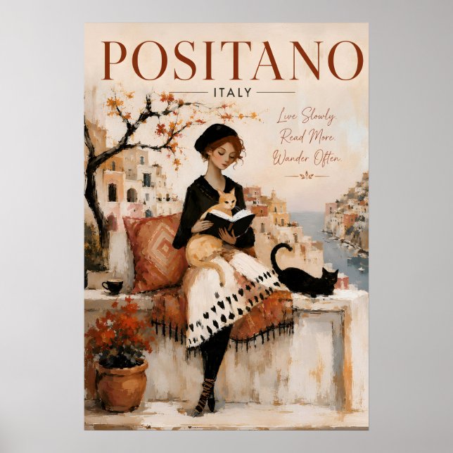 Italiensk kustresekonst poster (Framsidan)