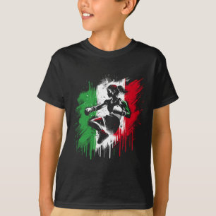 Italiensk kvinnlig boxare - Kickboxningsflicka frå T Shirt