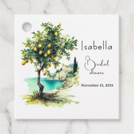 Italiensk La Dolce Vita Bröllopsdusch Gåvor Etiketter