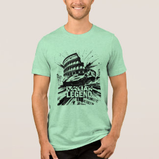 Italiensk Legend Colosseum och Superbil T Shirt
