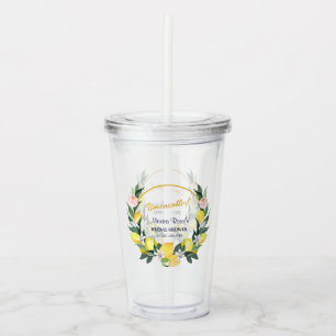 Italiensk Limoncello Gul Blå Bröllopsduschpresent Take Away Mugg
