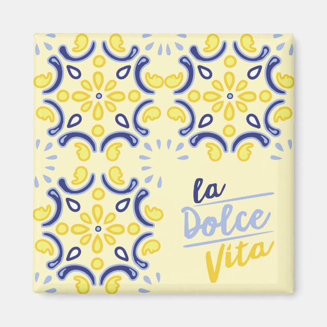Italiensk Livskänsla Magnet (Framsidan)