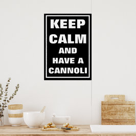 ITALIENSK LUGN AV BEHÅLLA OCH KANNOLI POSTER