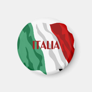 Italiensk magnet för flagga"Italia" kylskåp