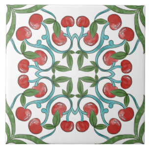 Italiensk Majolica Frukt Kakelplatta