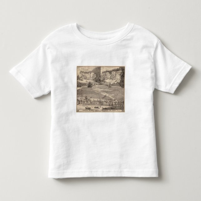 Italiensk marmor mal och bryter sten tee shirt (Framsida)