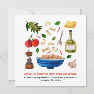Italiensk matrepsémiddag inbjudningar