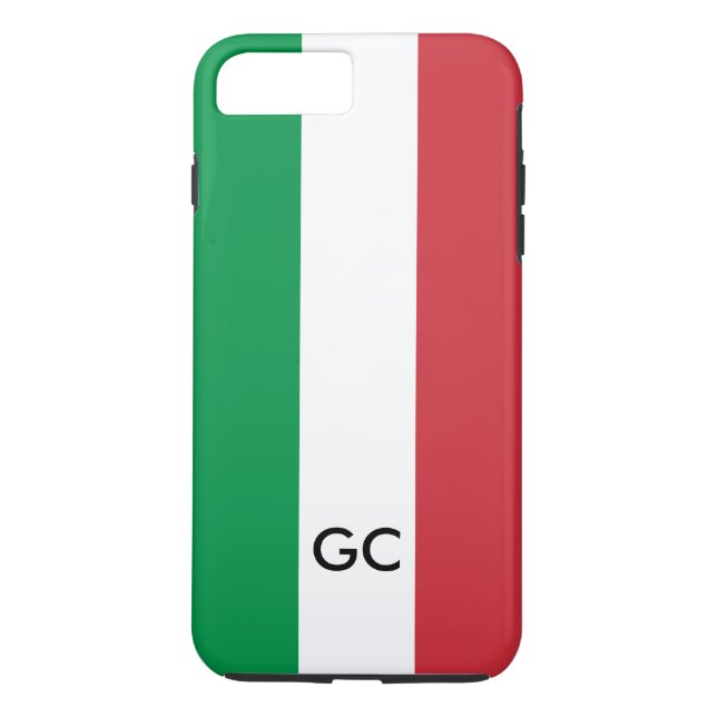 Italiensk monogram för personlig för Case-Mate iPhone skal (Baksida)