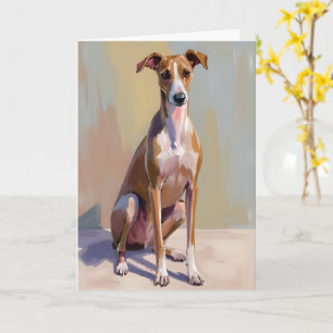 Italiensk Mops Hund Målarbild Kort