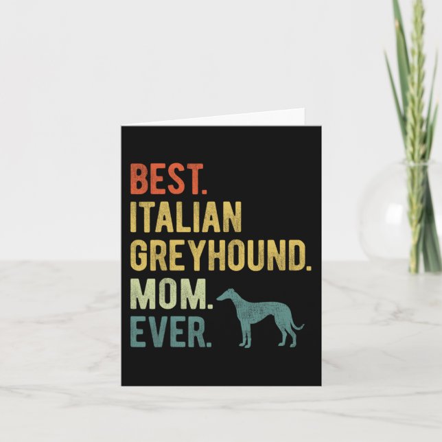 Italiensk Mops Momma Alltid Hundälskare Mors Dag Kort (Framsida)
