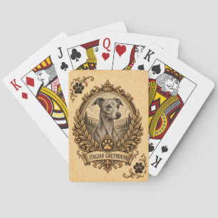 Italiensk Mops, Vintage Heritage Dog Casinokort