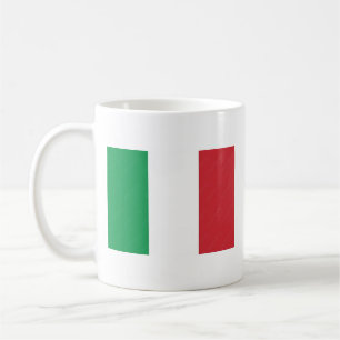 Italiensk mugg med flagga och nationalsångens namn