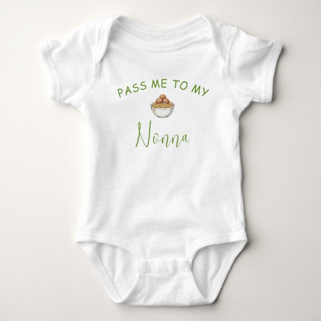 Italiensk Nonna Baby Tröja (Framsida)