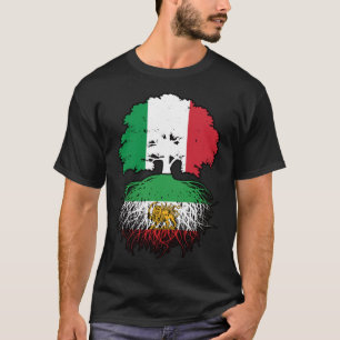 Italiensk odlad iransk rot Lion and Sun T Shirt