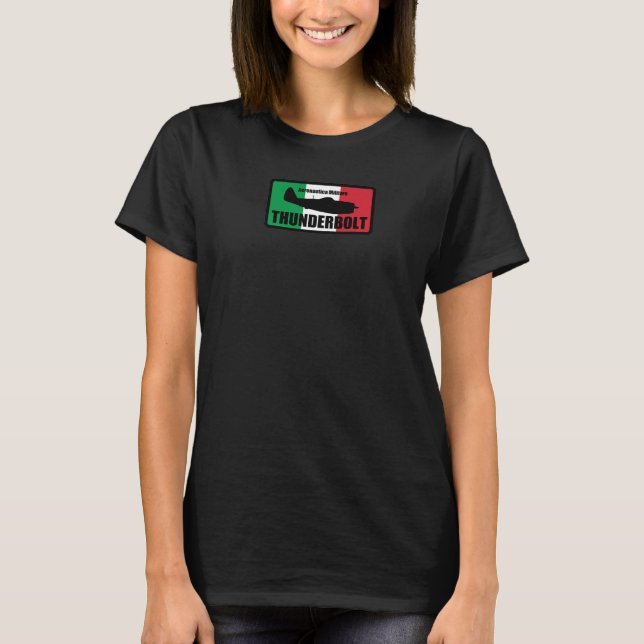 Italiensk P 47 Thunderbolt   T Shirt (Framsida)