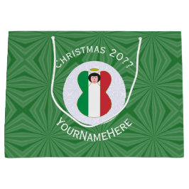 Italiensk Personlig för julgranar i Angel Flagga