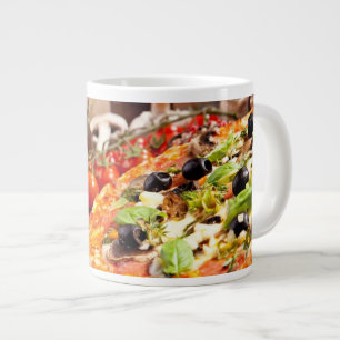 Italiensk pizza, färsk jumbo mugg