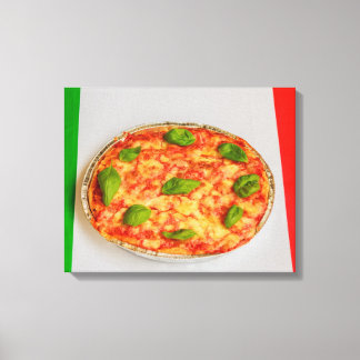 italiensk pizza på canvastryck