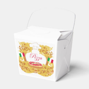 Italiensk pizzafavör boxas presentaskar