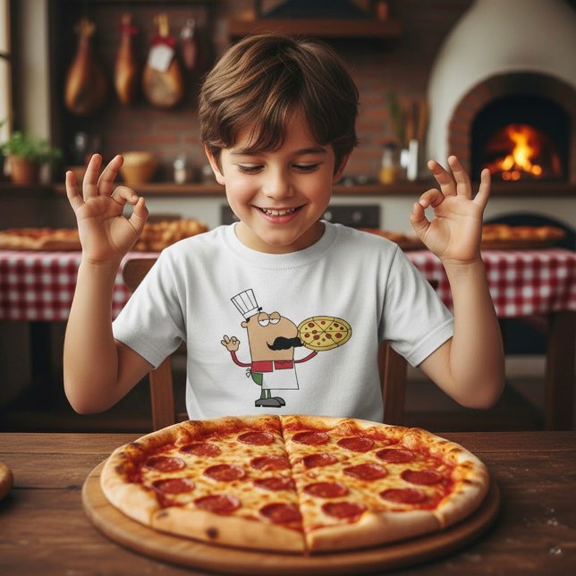 Italiensk pizzakock t shirt (Skapare uppladdad)