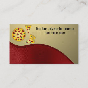 Italiensk pizzeria visitkort