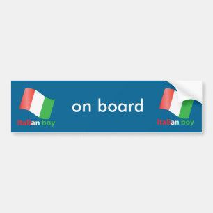 Italiensk pojke bildekal