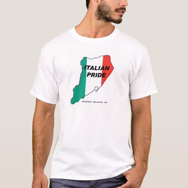 Italiensk pride för Staten ö Tee (Framsida)