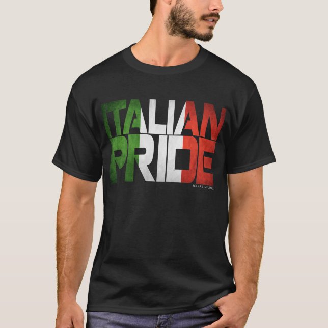 Italiensk pride t shirt (Framsida)