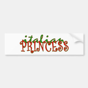Italiensk Princess Bildekal