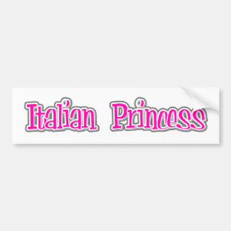 Italiensk Princess bildekal